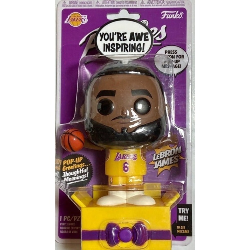 Funko Pop! Popsies LeBron James Press Button Pop-Up Message! Marvel NIP 2022
